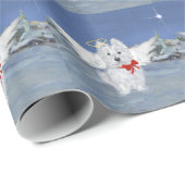 Westie Kerstengel Cadeaupapier (Rol Hoek)