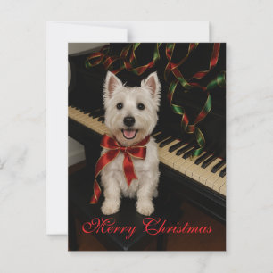 Westie-kerstkaart Briefkaart