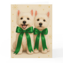 Westie Kerstkaart