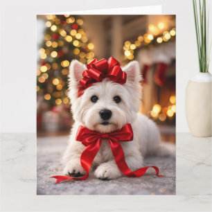 Westie Kerstkaart Kaart