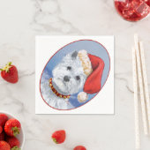 Westie Kerstman Helper Servetten (Insitu)
