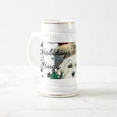 Westie Kerstmannen Bierpul (Voorkant links)