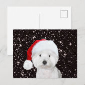 Westie Kerstmis Briefkaart (Voorkant / Achterkant)
