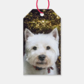 Westie Kerstmis Cadeaulabel (Voorkant)