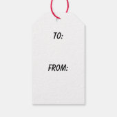 Westie Kerstmis Cadeaulabel (Achterkant)
