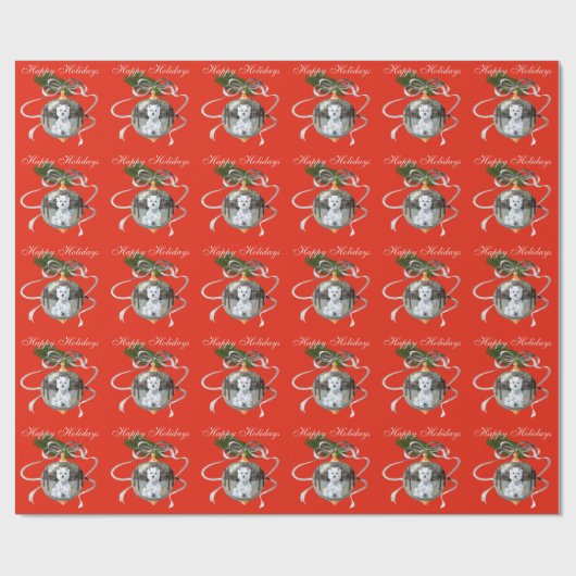 Westie Kerstmis Cadeaupapier (Vlak)