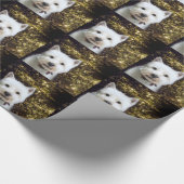 Westie Kerstmis Cadeaupapier (Hoek)