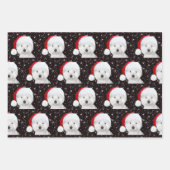 Westie Kerstmis Inpakpapier Vel (Voorkant)