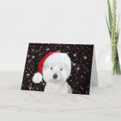 Westie Kerstmis Kaart (Voorkant)