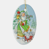 Westie: Kerstversiering "Joyful Noise" door Borgo Keramisch Ornament (Rechts)