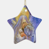 Westie kerstversiering keramisch ornament (Rechts)