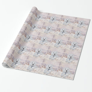 Westie Kerstvreugde Cadeaupapier