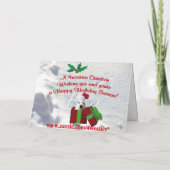 Westie Kerstwensen Wenskaart #2 Feestdagen Kaart (Achterkant)