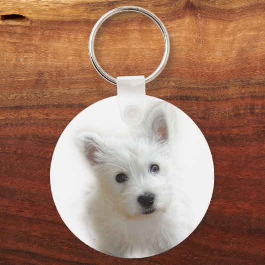 Westie Key ring Sleutelhanger (Voorkant)