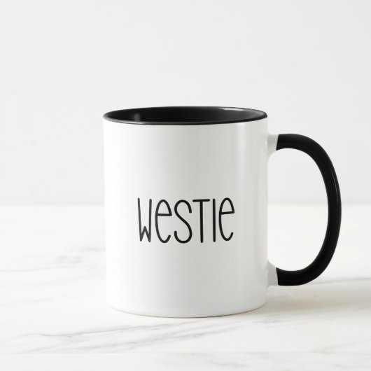 Westie Kies Je Eigen Kleur Hond Liefhebber & Eigen Mok (Rechts)
