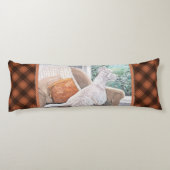 Westie kijkt uit een raam lichaamskussen (Achterkant)