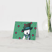 Westie KiniArt Christmas Kaart (Voorkant)