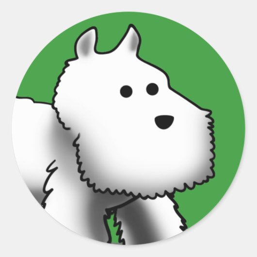 Westie Kleine Stickers (Voorkant)