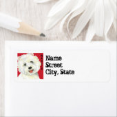 Westie-kleurenblok Etiket (Insitu)