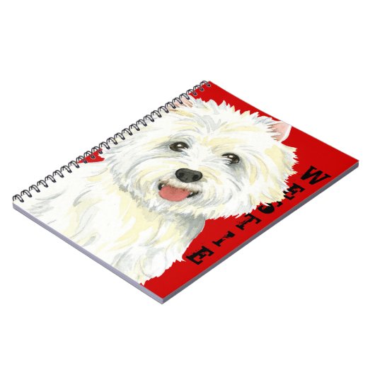 Westie-kleurenblok Notitieboek (Linkerzijde)