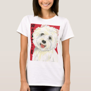 Westie-kleurenblok T-shirt