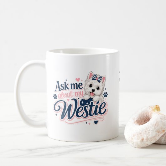 Westie koffiemok (Met donut)