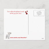 Westie Laat Het Sneeuw Vakantie Groeten Briefkaart (Achterkant)