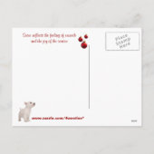 Westie laat het sneeuwen Groet #2 Feestdagenkaart (Achterkant)