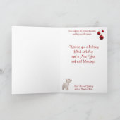 Westie laat het sneeuwen Groet #3 -  Feestdagen Kaart (Binnen)