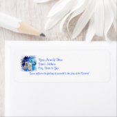 Westie laat het sneeuwen! Teruggaveadreslabels ont Etiket (Insitu)