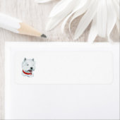 Westie Liefde Retouradreslabel Etiket (Insitu)