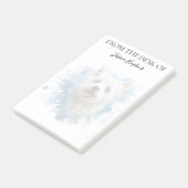 Westie Liefhebber Geborduurde Hond Post-it® Notes (Schuin)