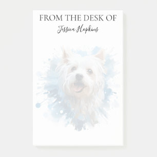 Westie Liefhebber Geborduurde Hond Post-it® Notes