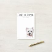 Westie Liefhebber Post-it Notities Post-it® Notes (Op bureau)