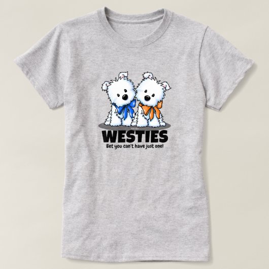 Westie Liefhebber T-Shirt (Design voorkant)