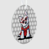 Westie Little Miss Hollywood Ornament (voorkant)