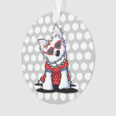 Westie Little Miss Hollywood Ornament (voorkant)