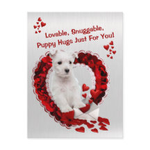 Westie Lovable Snuggable Puppy Knuffels Valentijn