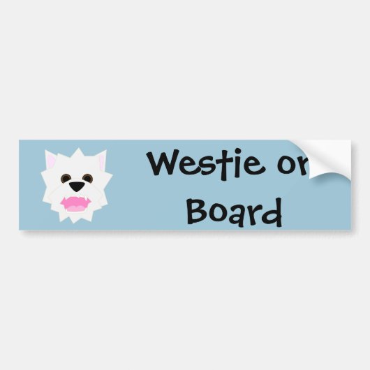 Westie Love Bumpersticker (Voorkant)