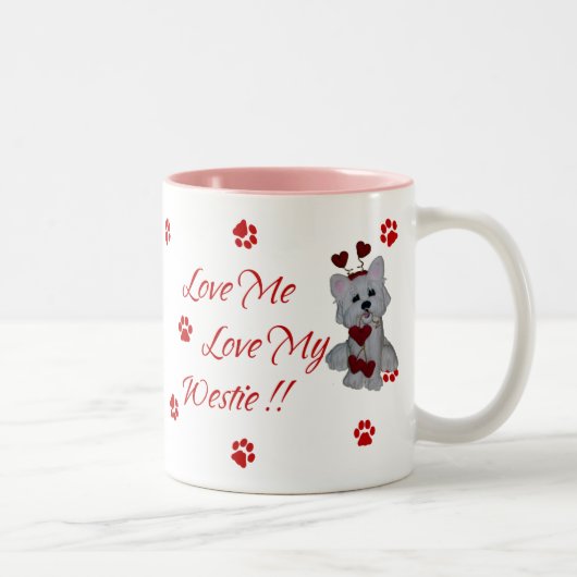 Westie Love Me Love My Mok (Rechts)