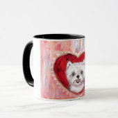 Westie love mok (Voorkant links)