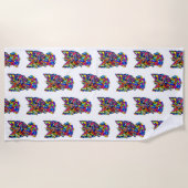 Westie Love Strandlaken (Voorkant)