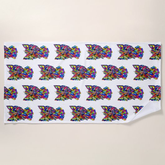 Westie Love Strandlaken (Voorkant)