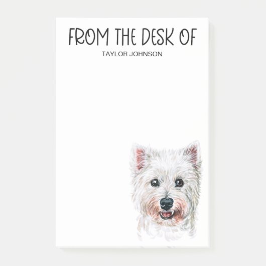 Westie Lover Post-it Notes (Voorkant)