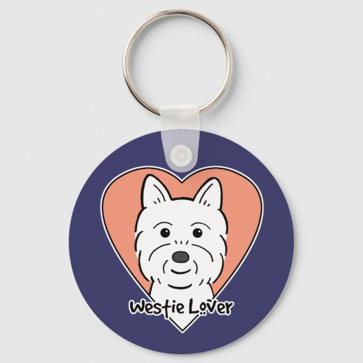 Westie Lover Sleutelhanger (Voorkant)