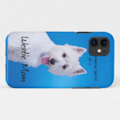 Westie mam iPhone 5 Hoesje (Achterkant (horizontaal))
