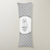 Westie Mam - West Highland White Terrier Dog Mam Lichaamskussen (Voorkant Verticaal)