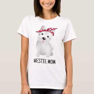Westie Mam West Highland White Terrier Hondenliefh T-shirt