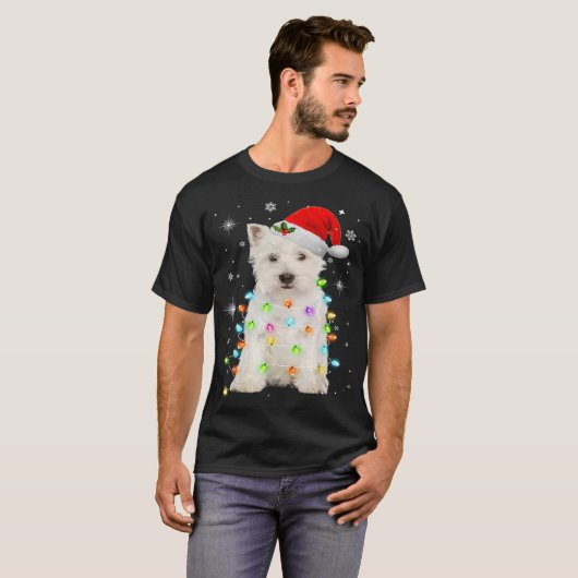 Westie Mam West Highland White Terrier Hondenliefh T-shirt (Voorkant volledig)