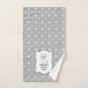 Westie Mam - West Highland White Terrier Mam Bad Handdoek